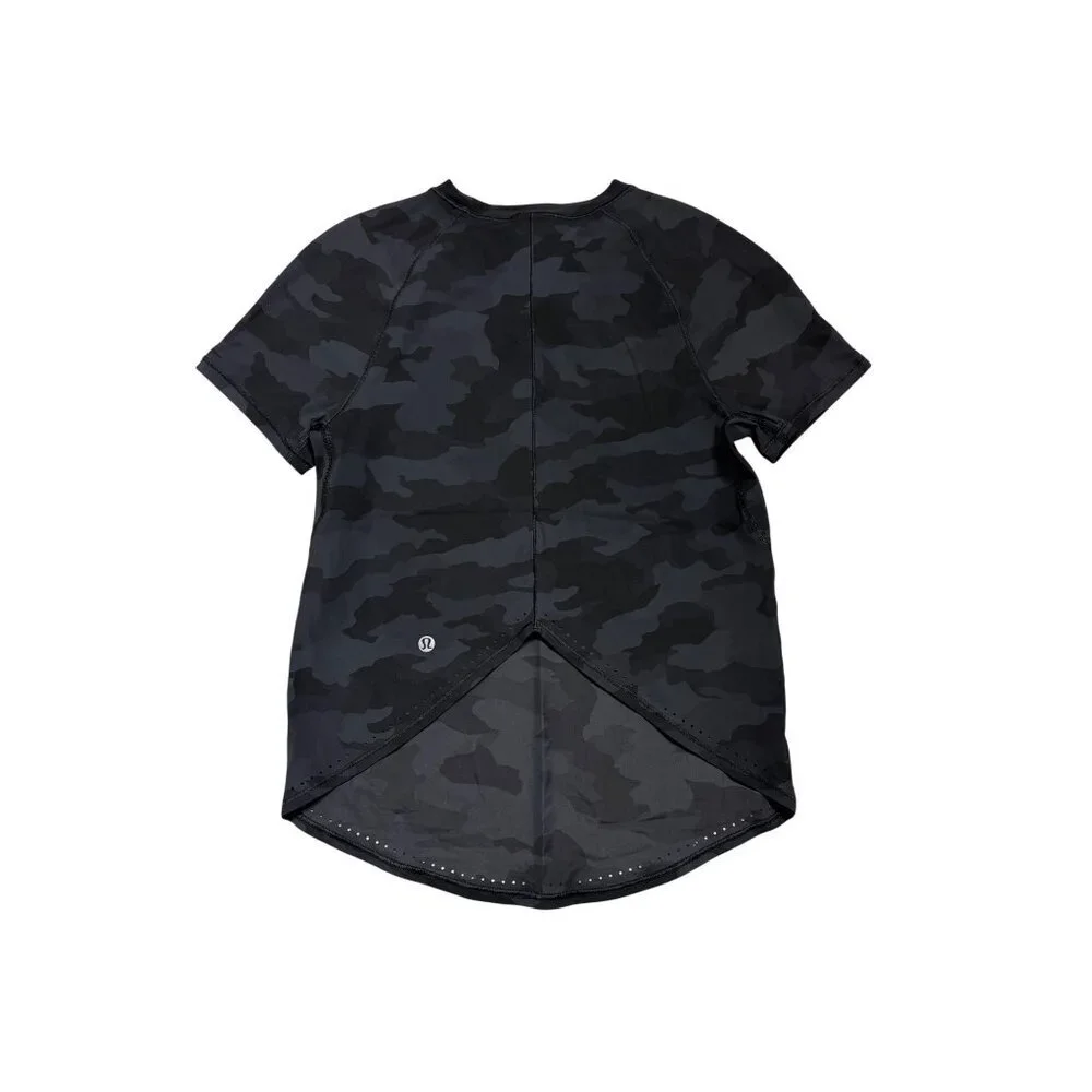 Lululemon Rise and Run Short Sleeve Heritage 365 Camo -sz 0